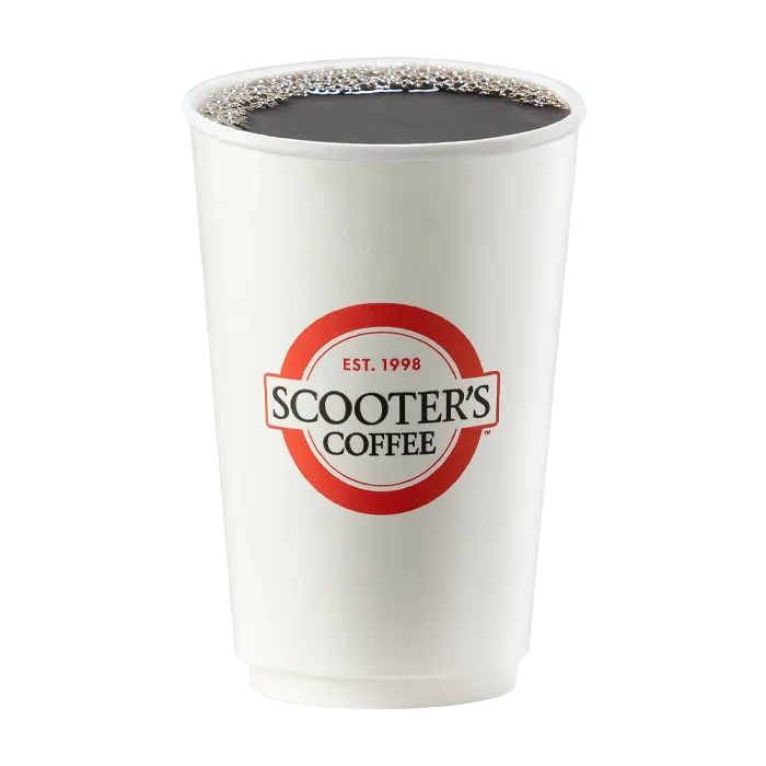Scooters Hot Menu 2025 Brewed Coffee